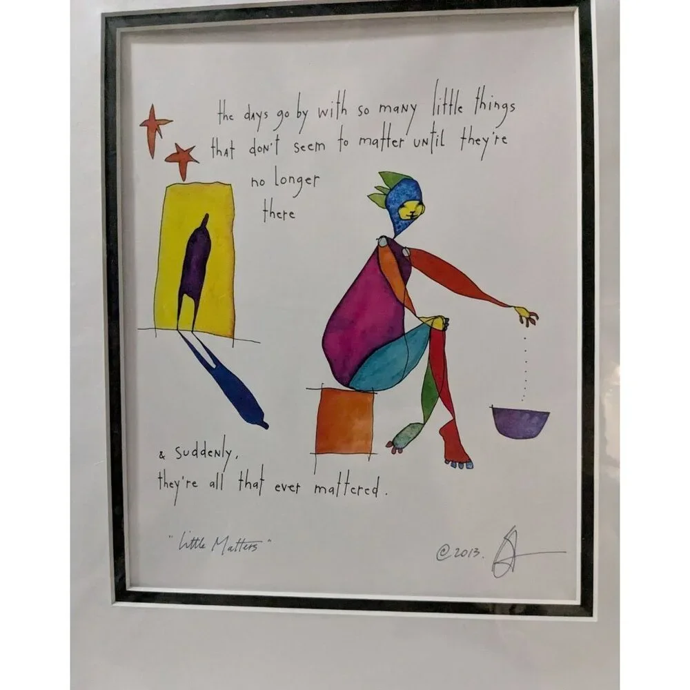 Brian Andreas "Little Matters" Framed Print 11" x 14" - Picture 9 of 13